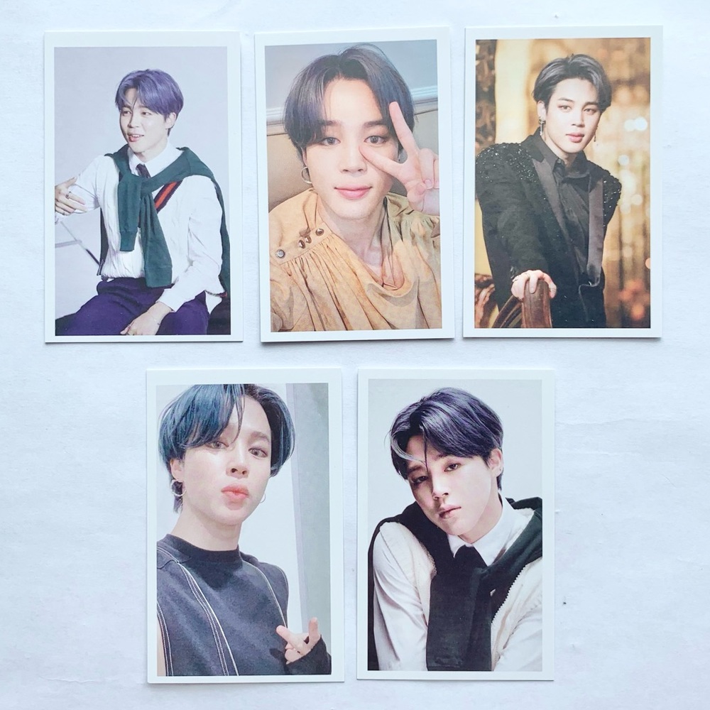 Jimin BTS Bangtan Boys Photocards Lot of 5